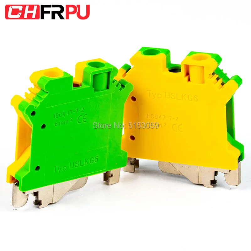 10PCS USLKG6 Universal DIN Rail Mounted Grounding terminal Screw Type Connector Electrical Crimp Terminator
10PCS USLKG6 Universal DIN Rail Mounted Grounding terminal Screw Type Connector Electrical Crimp Terminator