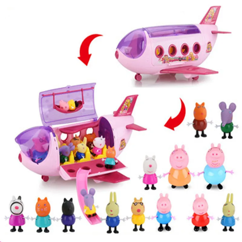 Original Peppa Pig Series Anime Kids Toys Set Aircraft Sports Car Family Full Roles Action Figure Model Children Birthday Gifts
Original Peppa Pig Series Anime Kids Toys Set Aircraft Sports Car Family Full Roles Action Figure Model Children Birthday Gifts