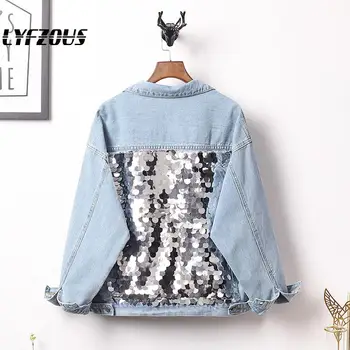LYFZOUS Plus Size Sequins Denim Jackets Women Long-Sleeved Short Vintage Casual Loose Jean Jacket Sequined Bomber Denim Coat
LYFZOUS Plus Size Sequins Denim Jackets Women Long-Sleeved Short Vintage Casual Loose Jean Jacket Sequined Bomber Denim Coat