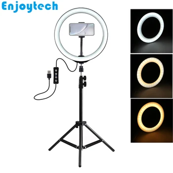 New Arrival Metal Foldable Tripod with 26cm LED Ring Flash with Phone Holder for Mobile Phones Vlog Live Video Bloggers
New Arrival Metal Foldable Tripod with 26cm LED Ring Flash with Phone Holder for Mobile Phones Vlog Live Video Bloggers