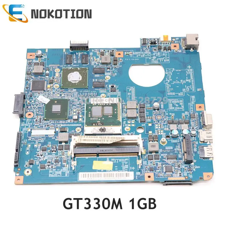 Материнская плата NOKOTION для ноутбука Acer aspire 4741 4741G HM55 DDR3 GT330M 1 ГБ бесплатный ЦПУ Φ MB