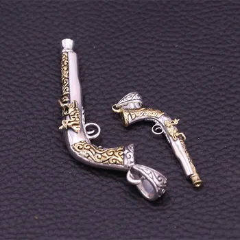 925 Sterling Silver Jewelry Retro Medieval Pistol Men And Women Trend Necklace Pendant Personality Couple Accessories 
925 Sterling Silver Jewelry Retro Medieval Pistol Men And Women Trend Necklace Pendant Personality Couple Accessories