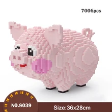 7006pcs Large Cartoon Pink Pig 3D Model Building Blocks Cute Pig DIY Diamond Mini Building Blocks Assembled Children's Toy Gift
7006pcs Large Cartoon Pink Pig 3D Model Building Blocks Cute Pig DIY Diamond Mini Building Blocks Assembled Children's Toy Gift