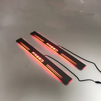 LYQ led moving door scuff for Honda freed dynamic door sill plate welcome lamp lining overlay Flow/fixed light 
LYQ led moving door scuff for Honda freed dynamic door sill plate welcome lamp lining overlay Flow/fixed light