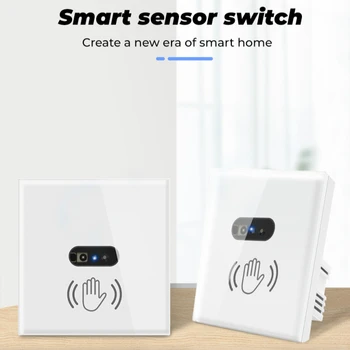 Smart Wall Light Infrared Sensor Switch EU Standard Glass Screen Panel Motion Sensor Switch No Touch Need Switch For Smart Home
Smart Wall Light Infrared Sensor Switch EU Standard Glass Screen Panel Motion Sensor Switch No Touch Need Switch For Smart Home