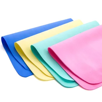 

Household Cleaning Cloths Wipes Magic Chamois Leather Absorbent Car Washing Cloth Cleaning Towel Kitchen Supplies Random Color
