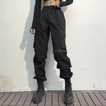 JIEZuoFang 2020 New Spring Vintage Patchwork Joggers Sweatpants Harajuku Woman Trousers Elastics Zipper High Waist Pants 
JIEZuoFang 2020 New Spring Vintage Patchwork Joggers Sweatpants Harajuku Woman Trousers Elastics Zipper High Waist Pants