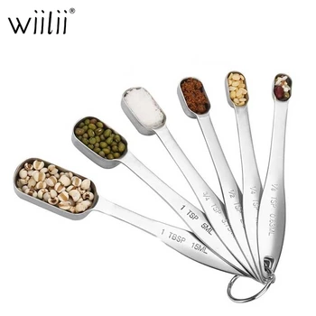 Filbake 6Pcs Stainless Steel Spoons Mini Measuring Sauce Spoon Spice Kitchen Tool Durable Cooking Accessories Measuring Tool Set
Filbake 6Pcs Stainless Steel Spoons Mini Measuring Sauce Spoon Spice Kitchen Tool Durable Cooking Accessories Measuring Tool Set