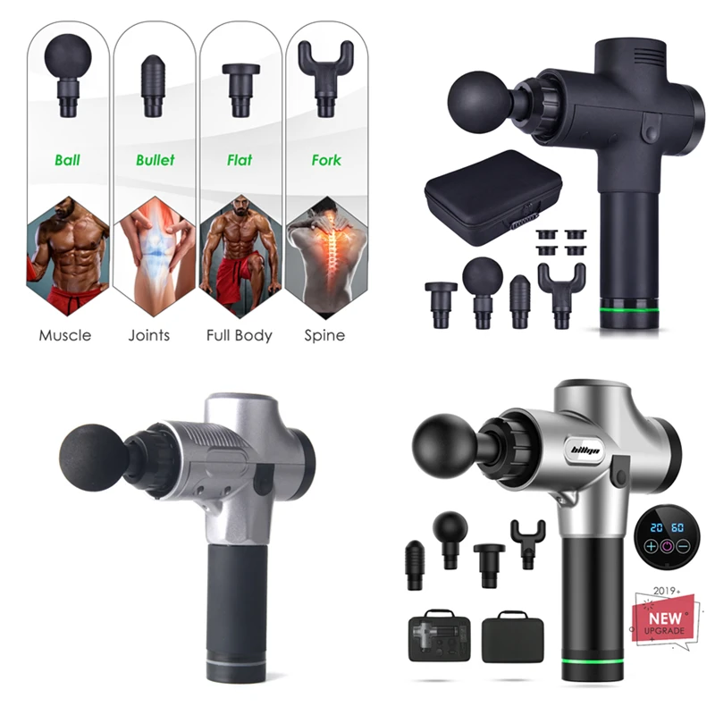Electric Powerful Tissue Massage Gun Body Relaxation Slimming Therapy Gun Exercising Muscle Pain Relief Adjustable Speed Device
Electric Powerful Tissue Massage Gun Body Relaxation Slimming Therapy Gun Exercising Muscle Pain Relief Adjustable Speed Device