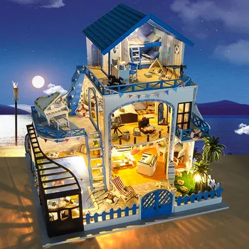 DIY Creative Handmade Theme Wooden Cabin Assembly Building Model Toy Set with Music Light - Sea of Love
DIY Creative Handmade Theme Wooden Cabin Assembly Building Model Toy Set with Music Light - Sea of Love