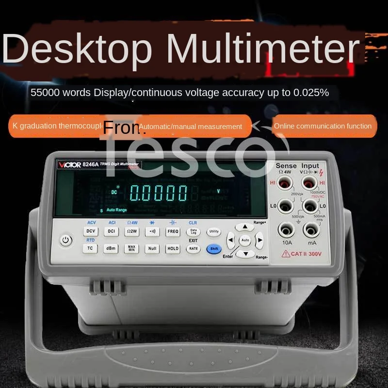 VC8246A/B desktop high-precision multimeter VC8145C digital universal meter 8155 six and a half 8165
VC8246A/B desktop high-precision multimeter VC8145C digital universal meter 8155 six and a half 8165