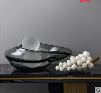 Modem Simple Creative Glass Fruit Disk Soft Decoration Model Room Tea Table Settings Dinner Table Settings Lightly
Modem Simple Creative Glass Fruit Disk Soft Decoration Model Room Tea Table Settings Dinner Table Settings Lightly