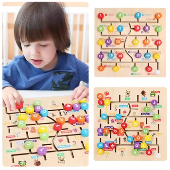 Children's Wooden Digital Letters Enlightenment Teaching Aids Cognitive Maze Find Puzzle Children's Toys
Children's Wooden Digital Letters Enlightenment Teaching Aids Cognitive Maze Find Puzzle Children's Toys