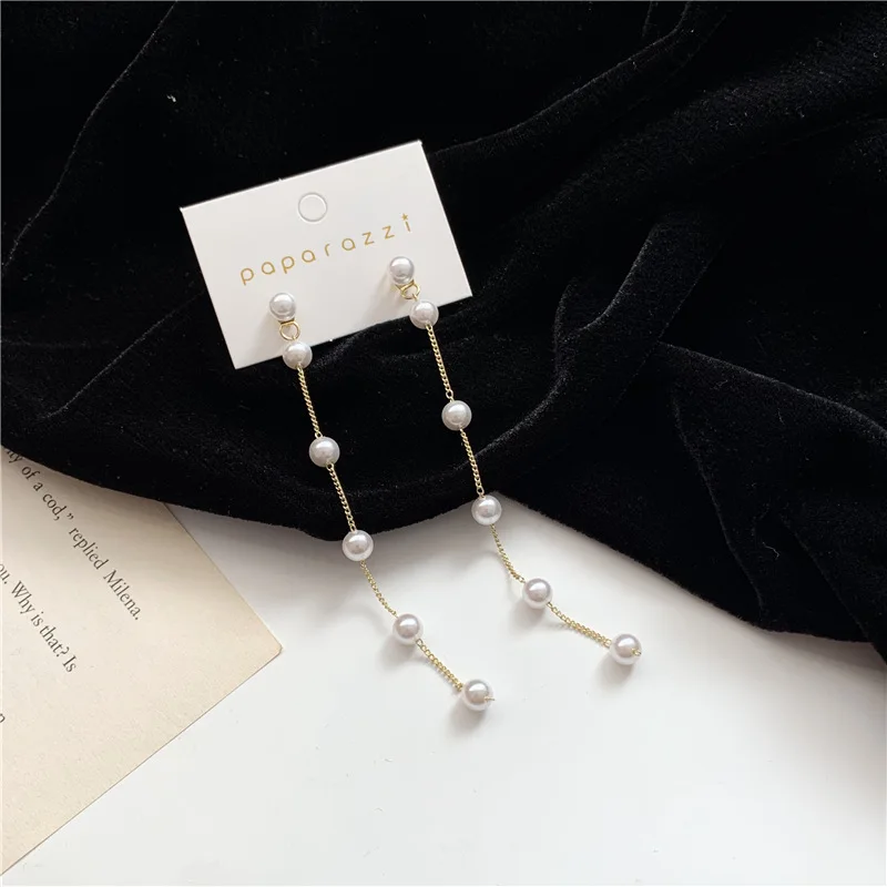 Stud Earring Women Long Pendant Earrings Round Ladies Artificial Pearl Jewelry Lady Korean Silver Color Trendy Alloy Kolczyki
Stud Earring Women Long Pendant Earrings Round Ladies Artificial Pearl Jewelry Lady Korean Silver Color Trendy Alloy Kolczyki