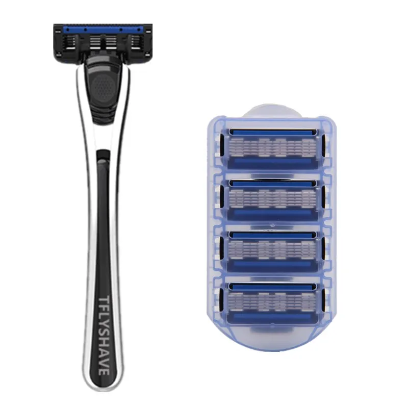 TFLYSHAVE Man Manual Shaver Razor Blade 5 Layer Razor with Trimmer Blade Face Care Men Shaving Replaceable Blade
TFLYSHAVE Man Manual Shaver Razor Blade 5 Layer Razor with Trimmer Blade Face Care Men Shaving Replaceable Blade