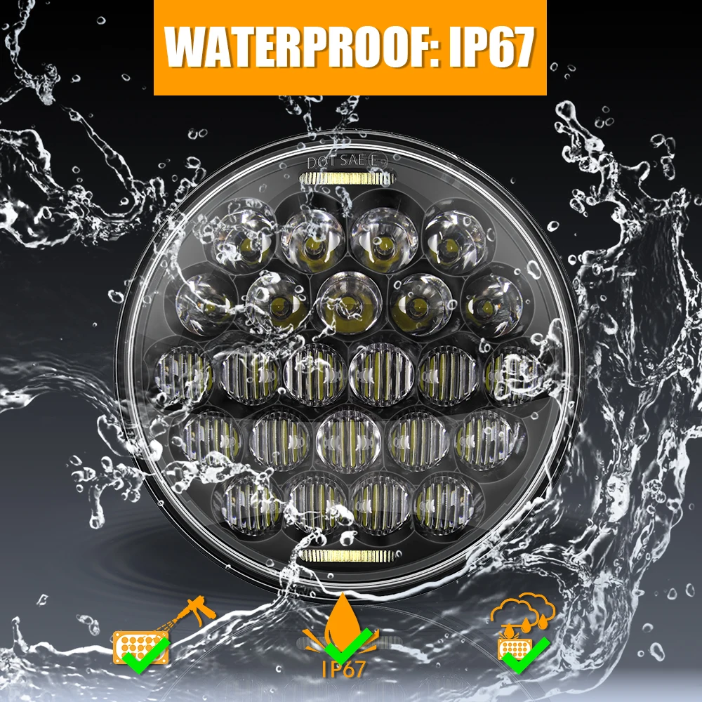 5 3/4" Motorcycle Projector LED Headlight 5.75 " Hi/Lo Beam 5D Lens White DRL light For Sportsters Dynas Indian Scout
5 3/4" Motorcycle Projector LED Headlight 5.75 " Hi/Lo Beam 5D Lens White DRL light For Sportsters Dynas Indian Scout
