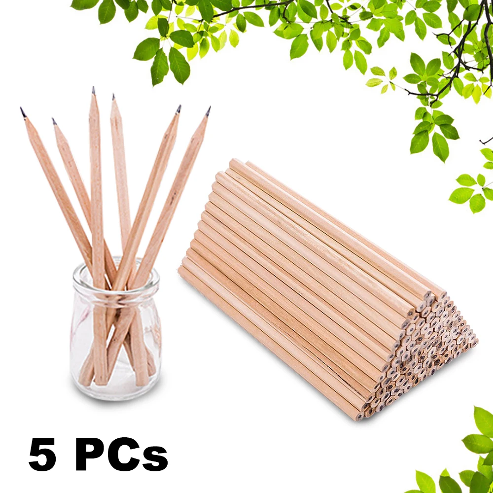 5pc HB Wood Pencils Sketching Pencil Black Core Crude Wood Nontoxic Kids Pencil School Stationery Office Supply 
5pc HB Wood Pencils Sketching Pencil Black Core Crude Wood Nontoxic Kids Pencil School Stationery Office Supply