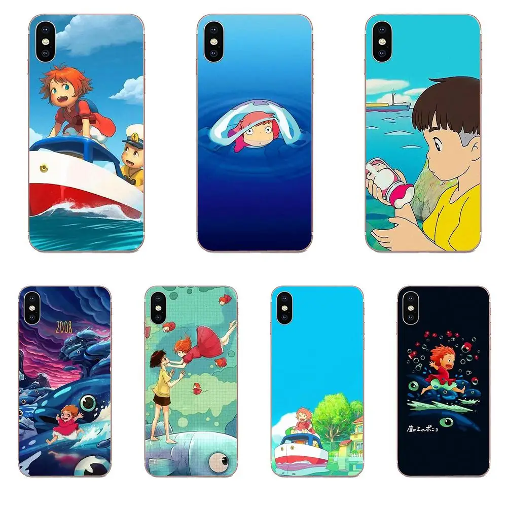 Ponyo на скале мягкие прозрачные чехлы для Galaxy Alpha Note 10 Pro A10 A20 A20E A30 A40 A50 A60 A70 A80 A90 M10 M20