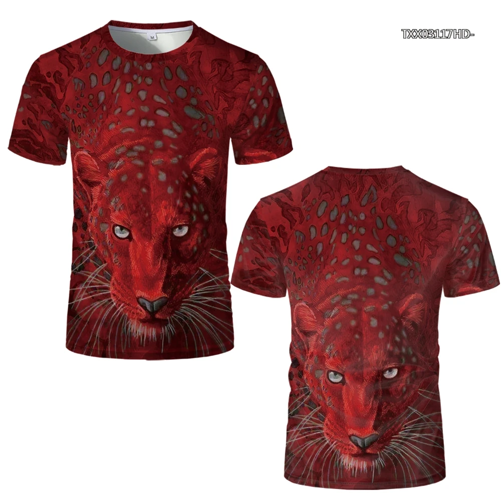 3D футболка новая мужская леопардовая привлекательный принт европейские и