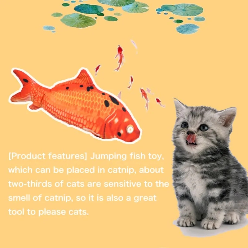 30CM Electronic Pet Cat Toy Electric USB Charging Simulation Fish Toys For Dog Cat Chewing Playing Biting Supplies NEW
30CM Electronic Pet Cat Toy Electric USB Charging Simulation Fish Toys For Dog Cat Chewing Playing Biting Supplies NEW