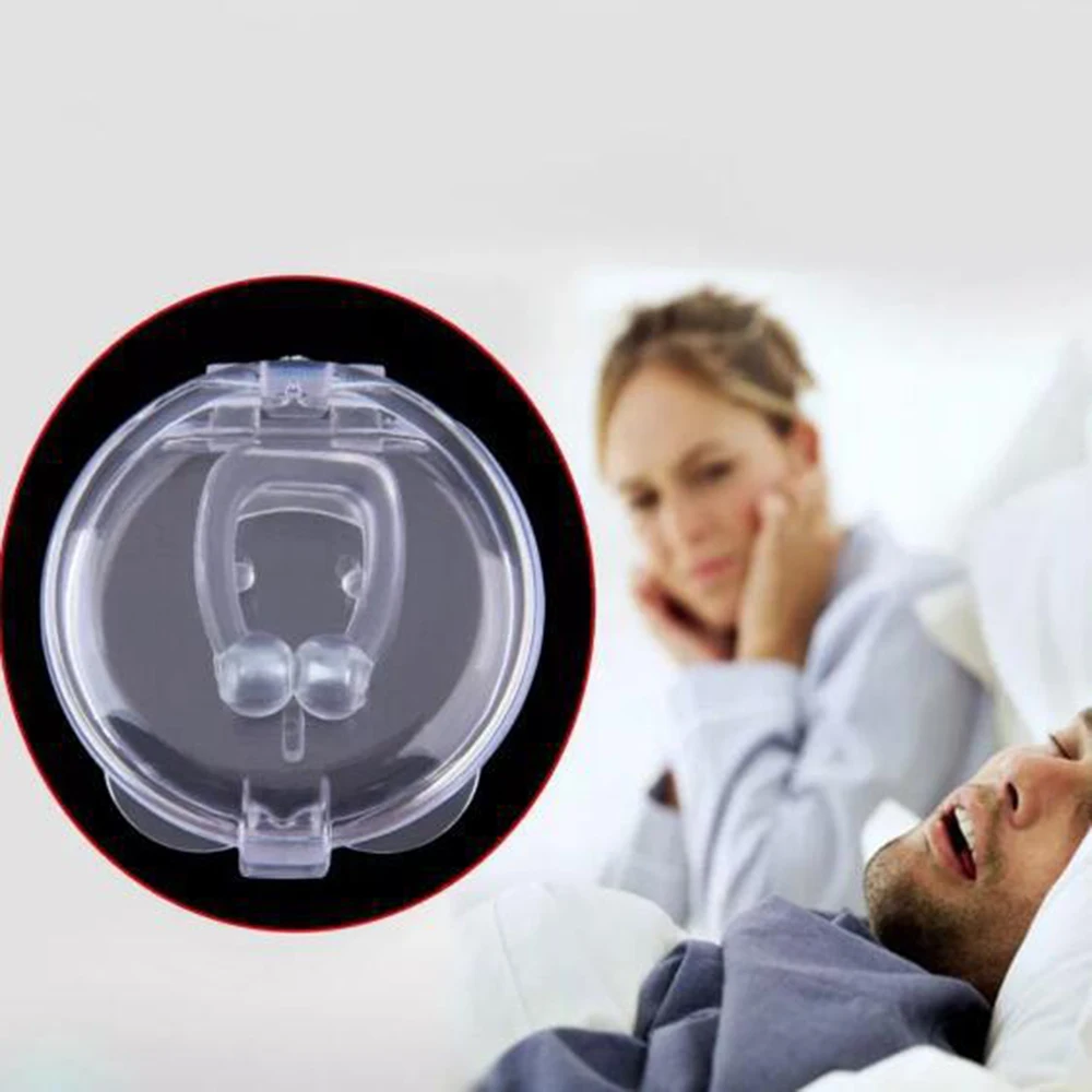 Силиконовый магнитный зажим для носа против храпа и поднос сна защита от апноэ