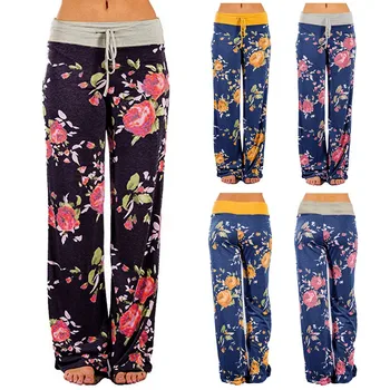 Women Floral Pants Large Palazzo Joggers Female Sports Pants Lady Print Trousers Wide Leg Pant Sweatpants Baggy Plus Size #T2G
Women Floral Pants Large Palazzo Joggers Female Sports Pants Lady Print Trousers Wide Leg Pant Sweatpants Baggy Plus Size #T2G