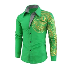 NEW Xfh Luxury Gold Black Shirt Men New Slim Fit Long Sleeve Camisa Masculina Gold Black Chemise Homme Social Men Club Prom
NEW Xfh Luxury Gold Black Shirt Men New Slim Fit Long Sleeve Camisa Masculina Gold Black Chemise Homme Social Men Club Prom
