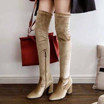 ZALAVOR 2020 Women High Boots Over The Knee Boots Winter Warm Knee High Boots Sexy Zipper High Heels Shoes Female Size 33-46
ZALAVOR 2020 Women High Boots Over The Knee Boots Winter Warm Knee High Boots Sexy Zipper High Heels Shoes Female Size 33-46