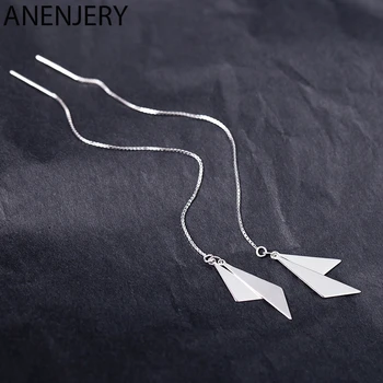 ANENJERY Geometric Triangle Long Dangle Earrings 925 Sterling Silver Ear Line Jewelry For Women Party Gifts S-E1099
ANENJERY Geometric Triangle Long Dangle Earrings 925 Sterling Silver Ear Line Jewelry For Women Party Gifts S-E1099