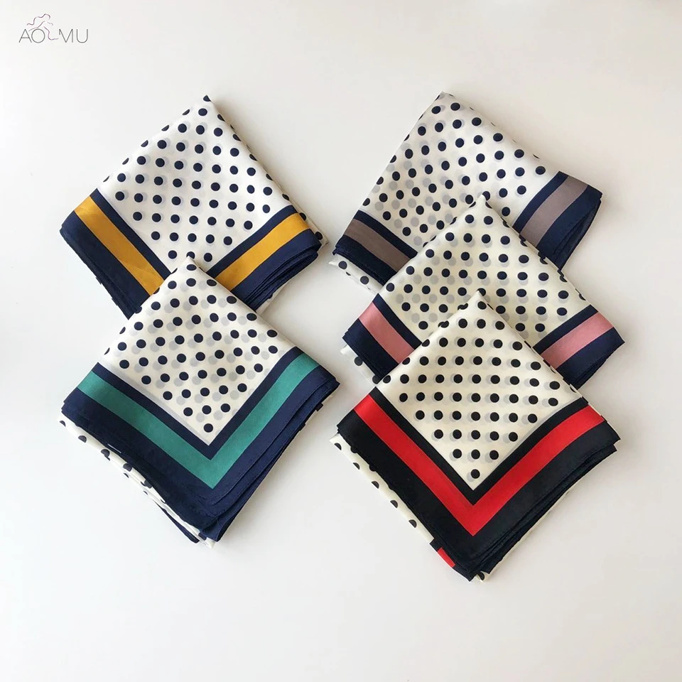 AOMU Women Spring Summer Square Silk Imitation Satin Scarf Polka Dots Skinny Head Neck Hair Tie Wrap Handkerchief Accessories
AOMU Women Spring Summer Square Silk Imitation Satin Scarf Polka Dots Skinny Head Neck Hair Tie Wrap Handkerchief Accessories