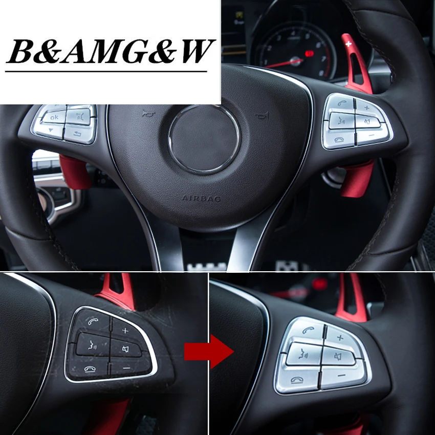 Steering Wheel Sticker Trim Cover for Mercedes Benz A B C GLC GLA CLA CLS V Class Vito W176 W246 W205 X253 X156 W447 Car Styling
Steering Wheel Sticker Trim Cover for Mercedes Benz A B C GLC GLA CLA CLS V Class Vito W176 W246 W205 X253 X156 W447 Car Styling