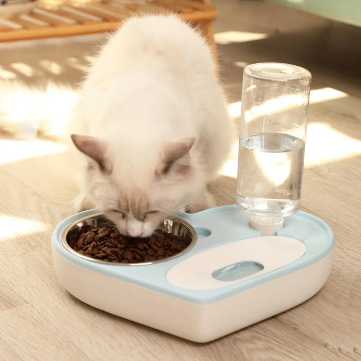 Pet Feeding Bowl 2 In 1 Water Food Dispenser and Food Feeder with Removable Base for Cats and Small Dogs Pets Kitten Supplies
Pet Feeding Bowl 2 In 1 Water Food Dispenser and Food Feeder with Removable Base for Cats and Small Dogs Pets Kitten Supplies