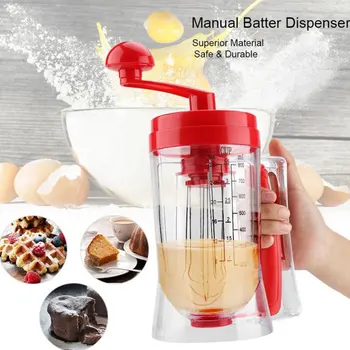 Hand Manual Pancake Cupcakes Muffins Baking Waffle Mixer Dispenser Blender Machine Baking Tool
Hand Manual Pancake Cupcakes Muffins Baking Waffle Mixer Dispenser Blender Machine Baking Tool