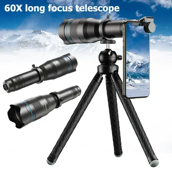 New 60X Mobile Phone Monocular Telescope Lens astronomical zoom lens extendable tripod for iPhone Samsung LG all Smartphones 1PC
New 60X Mobile Phone Monocular Telescope Lens astronomical zoom lens extendable tripod for iPhone Samsung LG all Smartphones 1PC