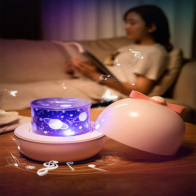 Kids Music Projection night light with bt speaker LED Lamp 360 Rotation Chargeable Universe Starry Projector Light for Kids Room
Kids Music Projection night light with bt speaker LED Lamp 360 Rotation Chargeable Universe Starry Projector Light for Kids Room