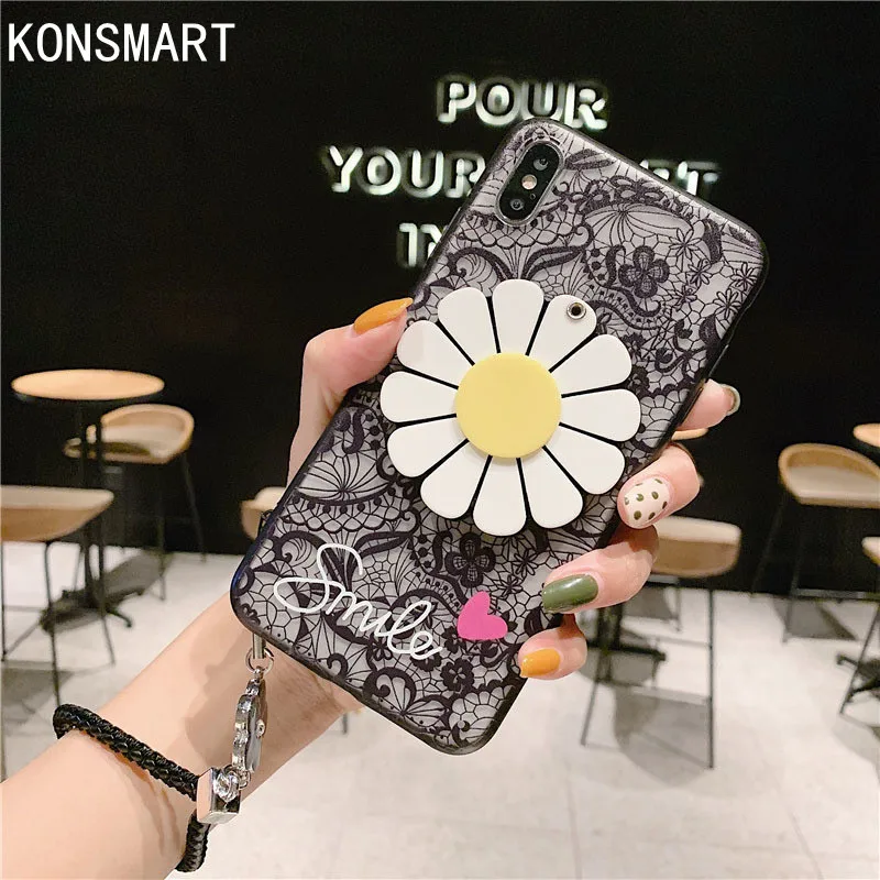 Мягкий чехол KONSMART для Xiaomi Redmi 8 8A 7A Caes 7 6Pro 6A 5 Plus 5A с ремешком | Мобильные телефоны и