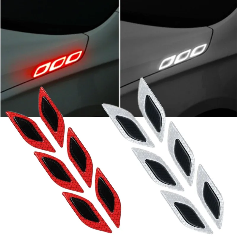 6Pcs/Set Carbon Fiber Car Sticker Auto Warning Decal Car Accessories Reflective Strips Decal Sticker For Auto External Product
6Pcs/Set Carbon Fiber Car Sticker Auto Warning Decal Car Accessories Reflective Strips Decal Sticker For Auto External Product