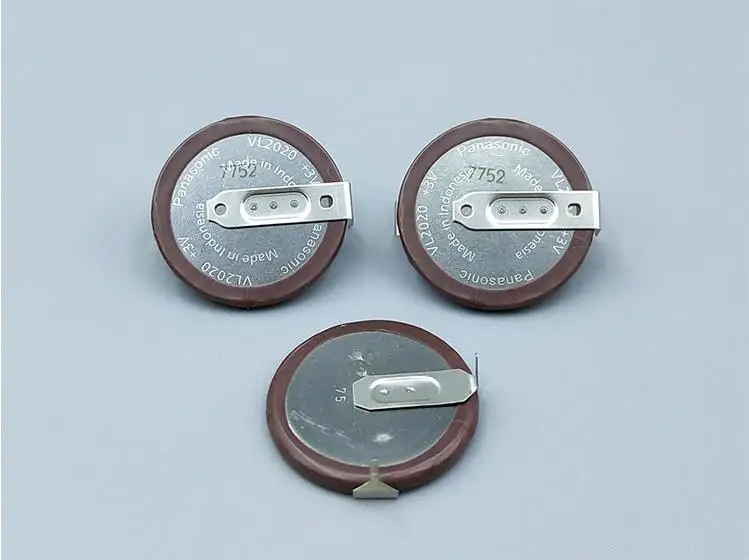 10pcs/lot Panasonic VL2020 Car Key Fobs Rechargeable Lithium Battery Button Batteries Cell VL 2020 With Legs 90 degrees for BMW
10pcs/lot Panasonic VL2020 Car Key Fobs Rechargeable Lithium Battery Button Batteries Cell VL 2020 With Legs 90 degrees for BMW