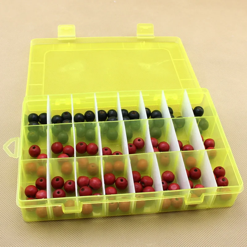 Упаковочная коробка для инструментов портативная пластиковая с 24 ячейками