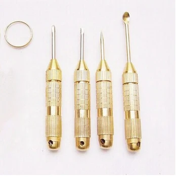 1Set Portable 4in1 Multi Tool Set Cross Screwdrivers Ear Pick Ear Cleaners Keychain Health Care Tools Kit Set