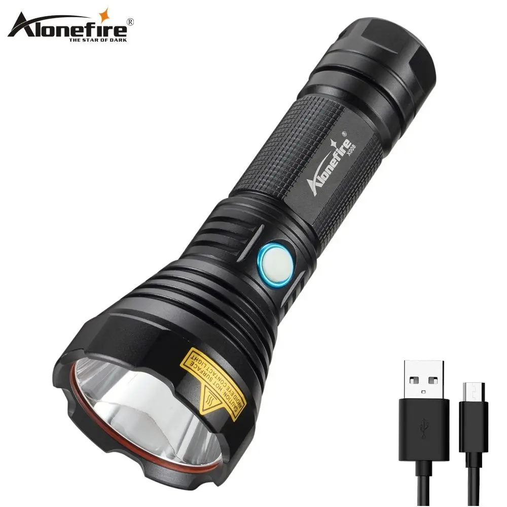 Alonefire X008 Super Powerful LED Flashlight L2 Tactical Torch USB Rechargeable Waterproof Lamp Ultra Bright Lantern Camping 
Alonefire X008 Super Powerful LED Flashlight L2 Tactical Torch USB Rechargeable Waterproof Lamp Ultra Bright Lantern Camping