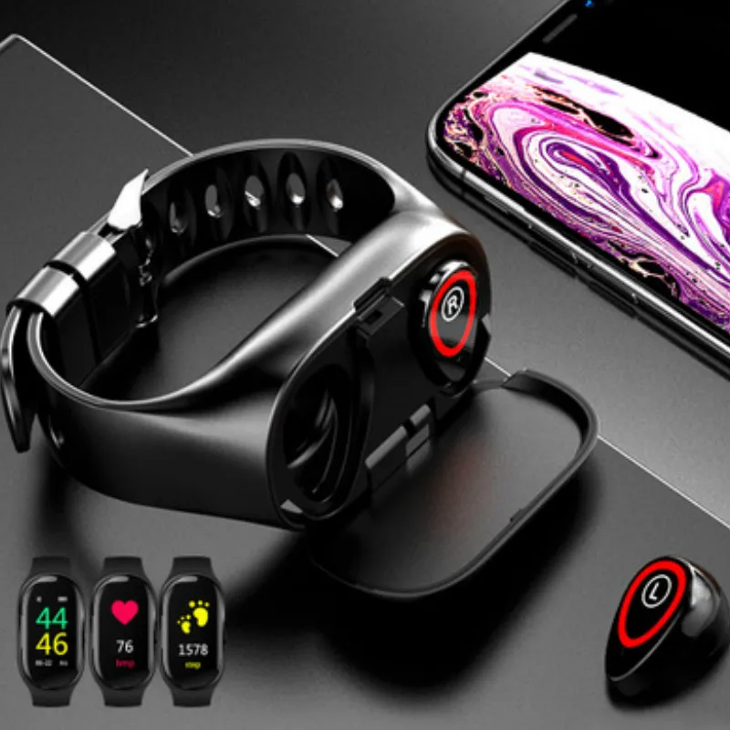 M1 smartwatch Bluetooth wireless headset Heart rate and blood pressure monitoring Universal mobile Phone Bluetooth headset
M1 smartwatch Bluetooth wireless headset Heart rate and blood pressure monitoring Universal mobile Phone Bluetooth headset