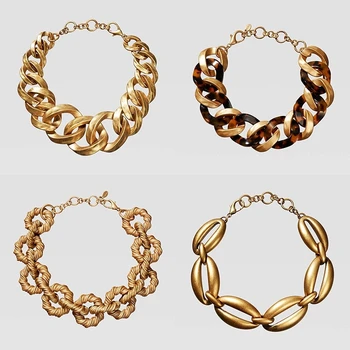 Dvacaman ZA Tortoise Resin Statement Necklace Geometric Gold Color Metal Chain Choker Necklace Female Bijoux 2019 Double Eleven
Dvacaman ZA Tortoise Resin Statement Necklace Geometric Gold Color Metal Chain Choker Necklace Female Bijoux 2019 Double Eleven