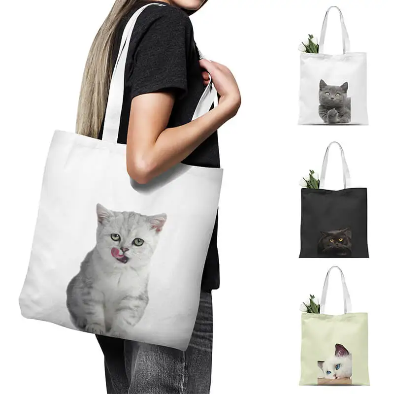 Cute Shopping Bags For Girls Cat Prints Large-capacity Shopping Bags More Choices Graphics Women One-Shoulder Shopping
Cute Shopping Bags For Girls Cat Prints Large-capacity Shopping Bags More Choices Graphics Women One-Shoulder Shopping