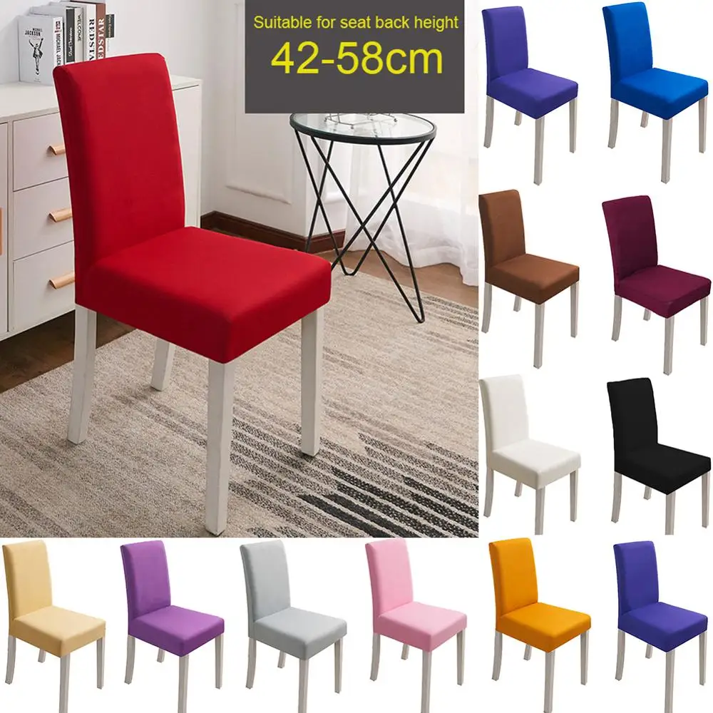 Solid Color Elastic Chair Covers Dustproof Dining Seat Chair Protector Cover Banquet Hotel Kitchen Wedding Home Decor
Solid Color Elastic Chair Covers Dustproof Dining Seat Chair Protector Cover Banquet Hotel Kitchen Wedding Home Decor