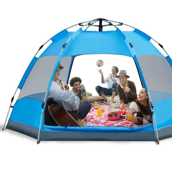 Outdoor camping tent, beach tent, 3-4 people, double-layer, double door, automatic quick opening, panoramic hexagonal party tent
Outdoor camping tent, beach tent, 3-4 people, double-layer, double door, automatic quick opening, panoramic hexagonal party tent