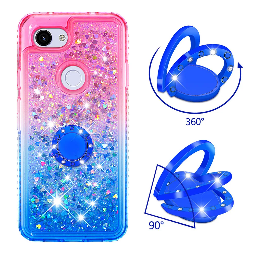 Quicksand Bling Phone Cases for Google Pixel 3a Case for 3a XL Cover TPU Liquid Diamond Giltter Bracket Finger Ring Funda Coque
Quicksand Bling Phone Cases for Google Pixel 3a Case for 3a XL Cover TPU Liquid Diamond Giltter Bracket Finger Ring Funda Coque