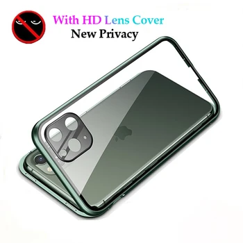 Magnetic Adsorption Case For iPhone 11 Pro Max 7 8 Plus Tempered Glass HD Lens Metal 360 Protective Cover For iPhone XR X XS Max 
Magnetic Adsorption Case For iPhone 11 Pro Max 7 8 Plus Tempered Glass HD Lens Metal 360 Protective Cover For iPhone XR X XS Max