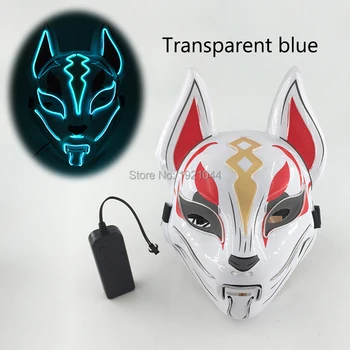 Halloween Light mask Prom Cosplay Fox Mask Japanese Mask Luminous LED Mask with 3V Sound activated Controller Glow Party Props
Halloween Light mask Prom Cosplay Fox Mask Japanese Mask Luminous LED Mask with 3V Sound activated Controller Glow Party Props