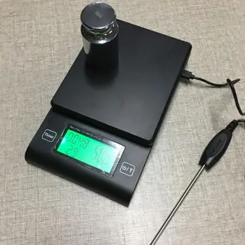 Multifunctional LCD Display Coffee Scale with Timer Temperature Probe Digital Scale Kitchen Precision LCD Electronic Scales
Multifunctional LCD Display Coffee Scale with Timer Temperature Probe Digital Scale Kitchen Precision LCD Electronic Scales
